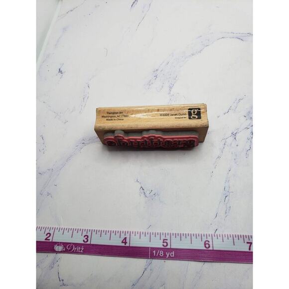 Studio G Gratitude Wood Mounted Rubber Stamp By Janet Dunn - Picture 4 of 7